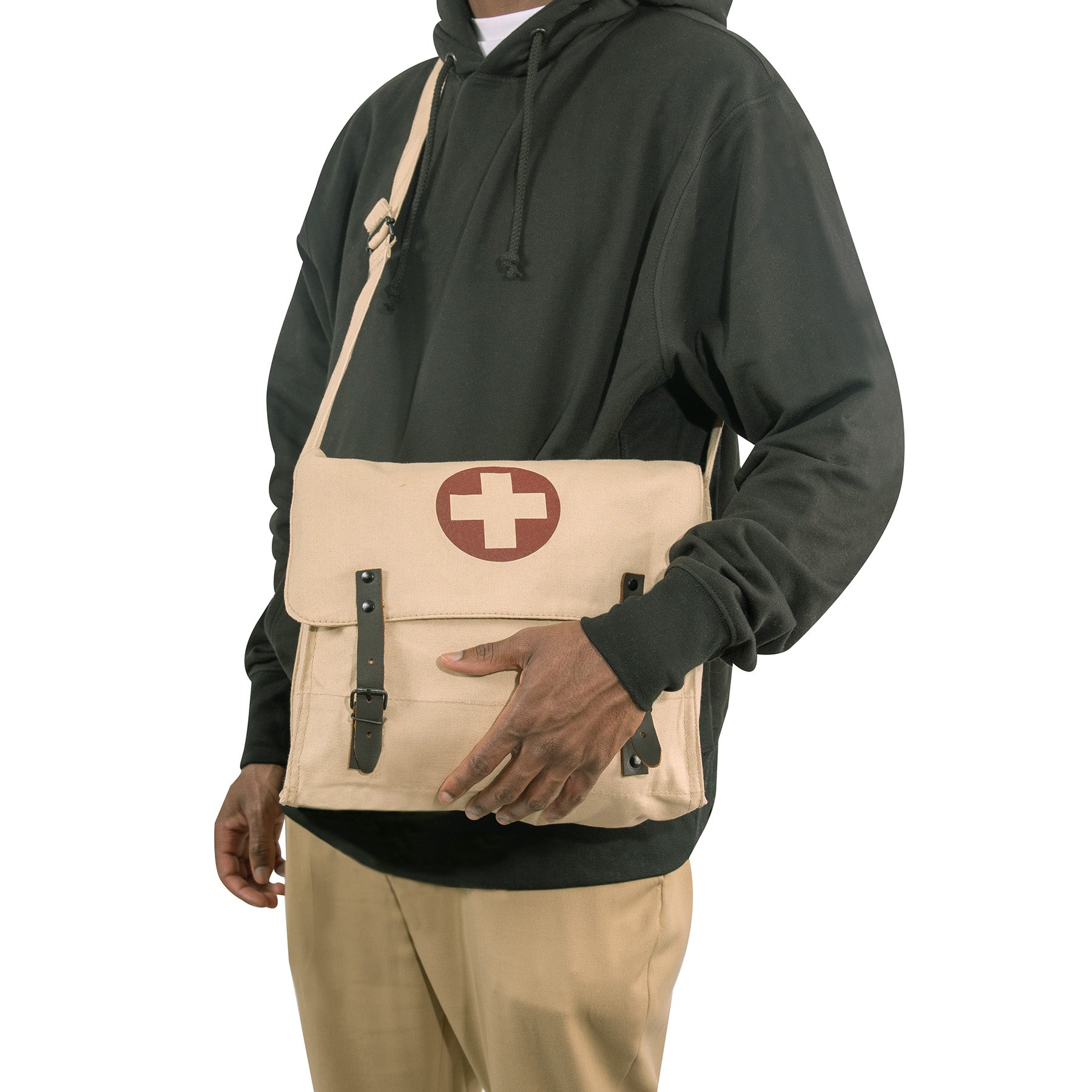 Rothco Vintage Medic Canvas Bag With Cross LARSON TACTICAL SUPPLY