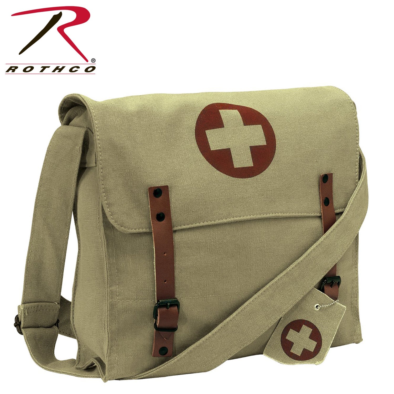 Rothco Vintage Medic Canvas Bag With Cross LARSON TACTICAL SUPPLY