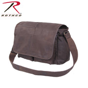 Rothco Brown Leather Classic Messenger Bag LARSON TACTICAL SUPPLY