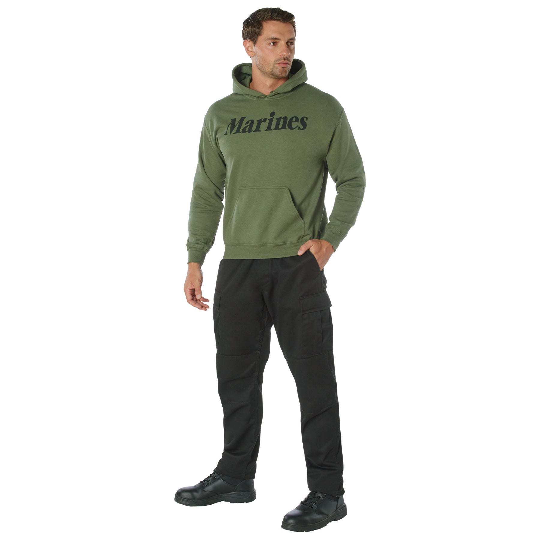 Rothco Marines Pullover Hooded Sweatshirt LARSON TACTICAL SUPPLY