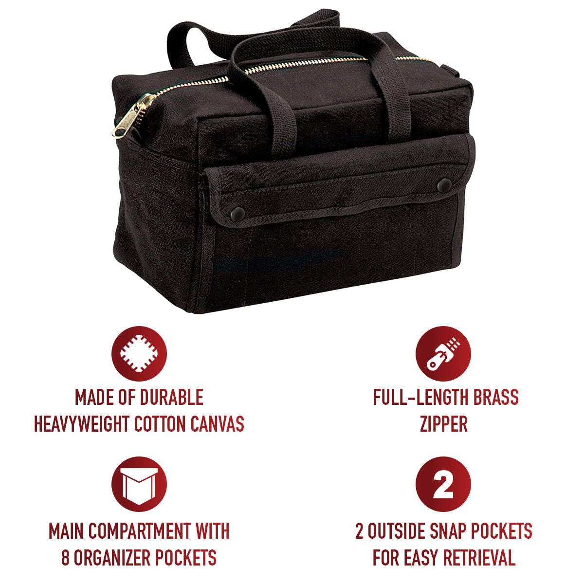 Rothco Mechanics Tool Bag With Brass Zipper LARSON TACTICAL SUPPLY