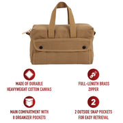 Rothco Mechanics Tool Bag With Brass Zipper LARSON TACTICAL SUPPLY