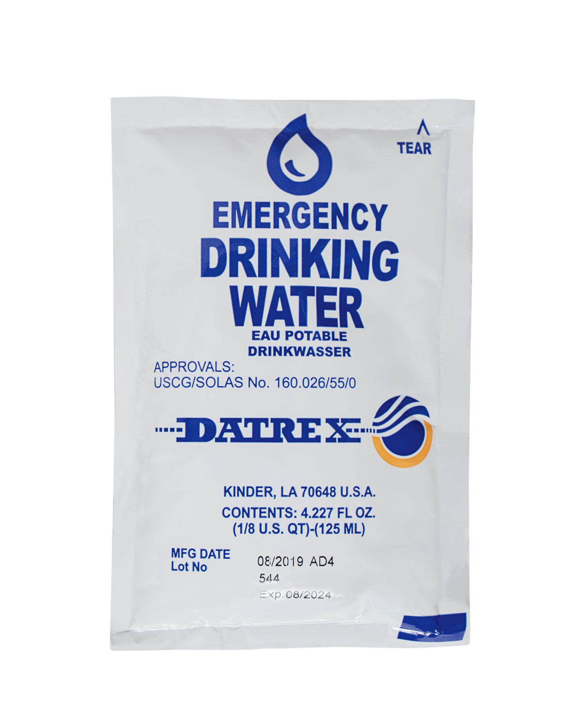 Datrex Emergency Water (64/case) LARSON TACTICAL SUPPLY