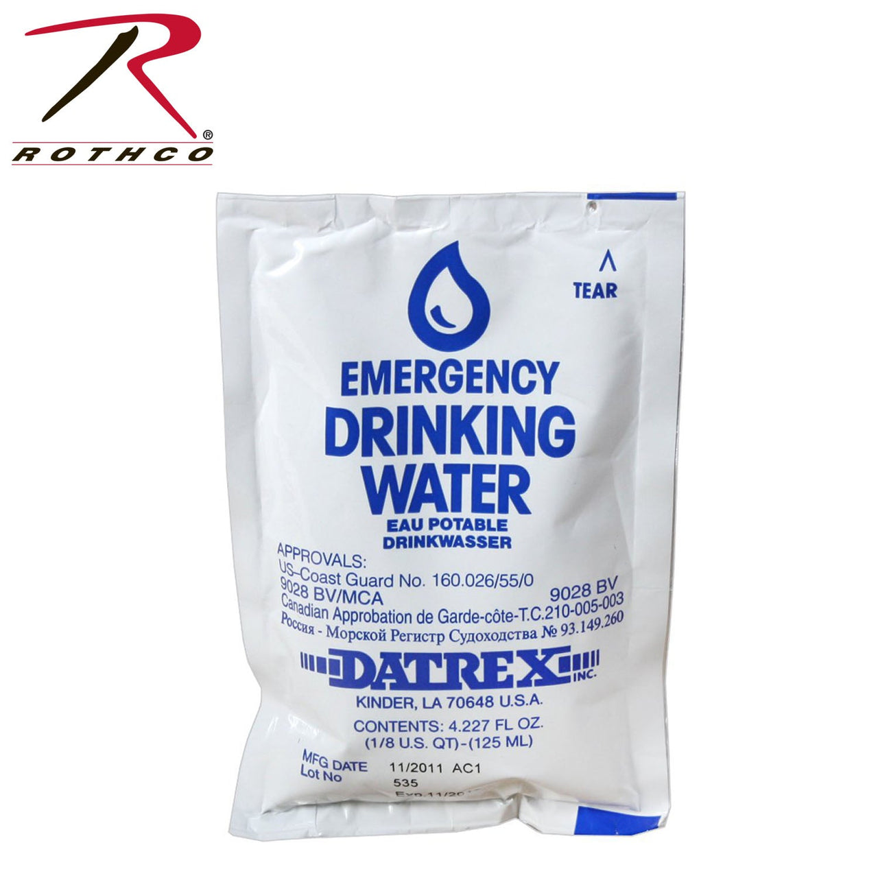 Datrex Emergency Water (64/case) LARSON TACTICAL SUPPLY