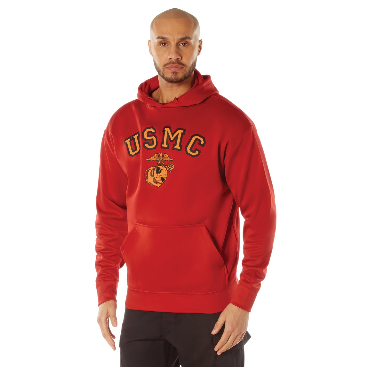 Rothco USMC Eagle, Globe, and Anchor Pullover Hooded Sweatshirt LARSON TACTICAL SUPPLY