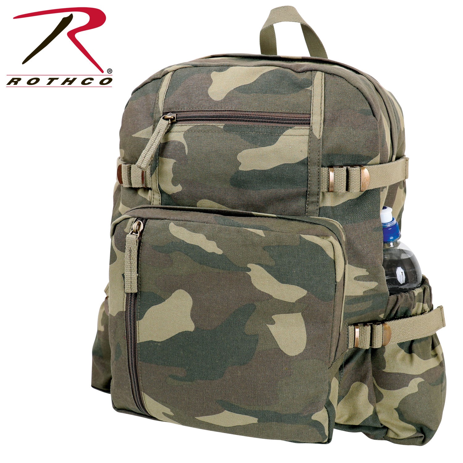 Rothco Jumbo Vintage Canvas Backpack LARSON TACTICAL SUPPLY