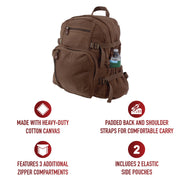 Rothco Jumbo Vintage Canvas Backpack LARSON TACTICAL SUPPLY