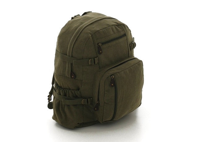 Rothco Jumbo Vintage Canvas Backpack LARSON TACTICAL SUPPLY
