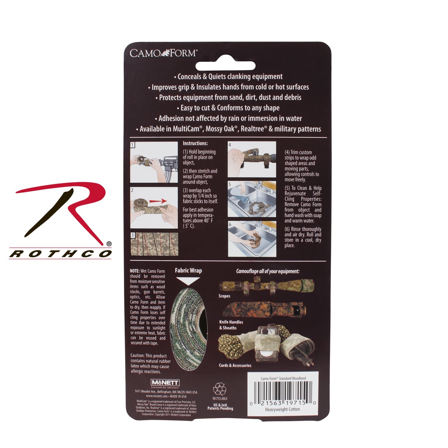 McNett Camo Form - Self Cling Camo Wrap LARSON TACTICAL SUPPLY