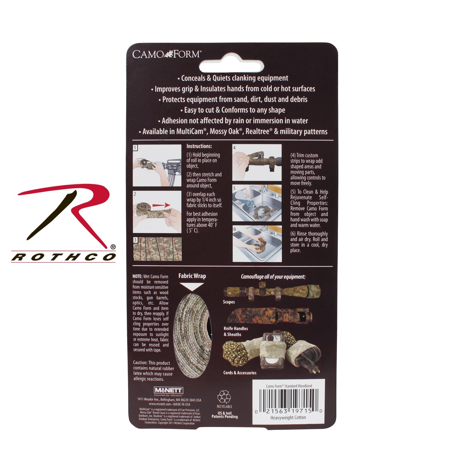 McNett Camo Form - Self Cling Camo Wrap LARSON TACTICAL SUPPLY