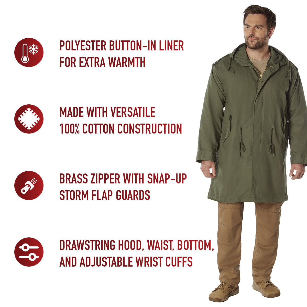 Rothco M-51 Fishtail Parka LARSON TACTICAL SUPPLY