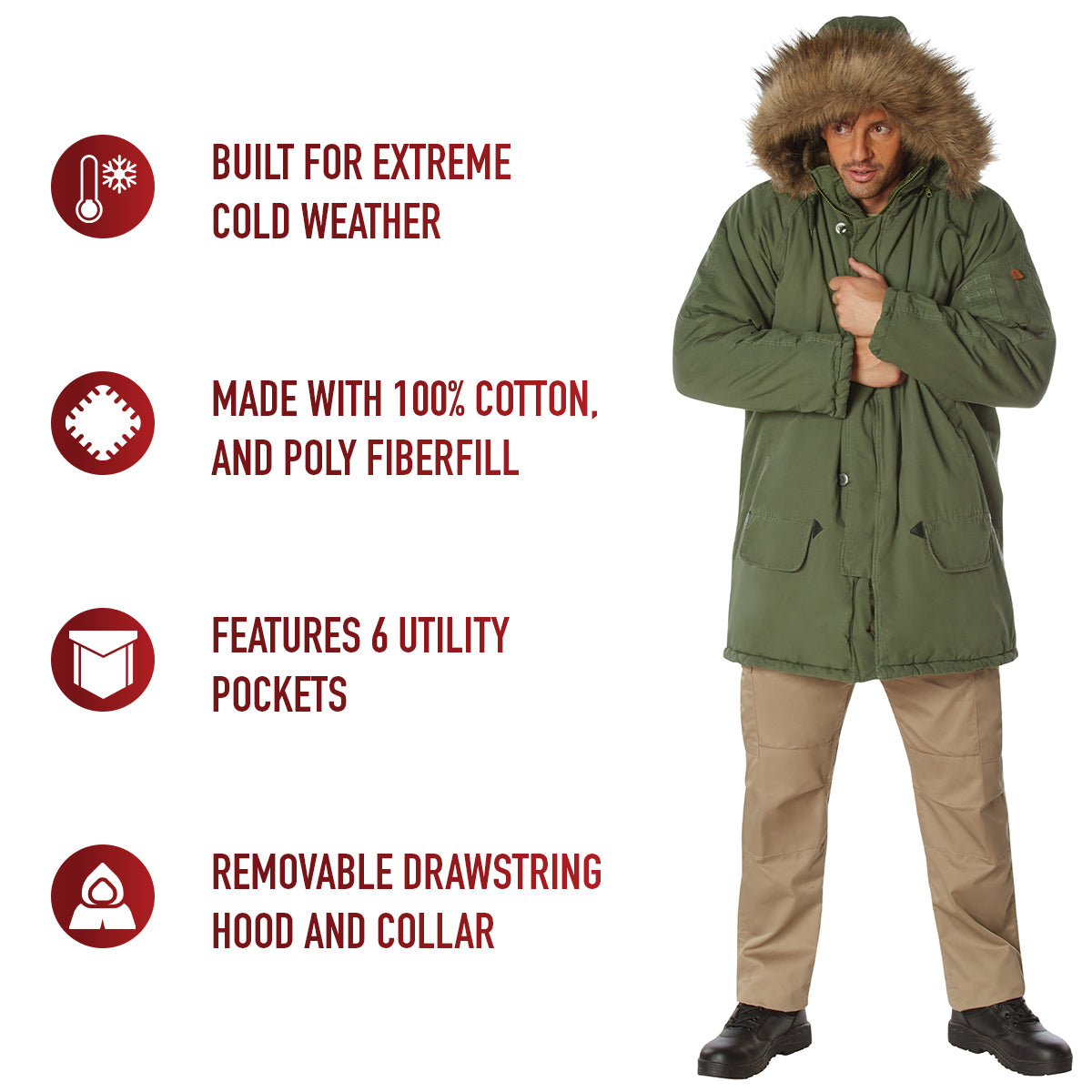 Rothco Vintage N-3B Parka LARSON TACTICAL SUPPLY