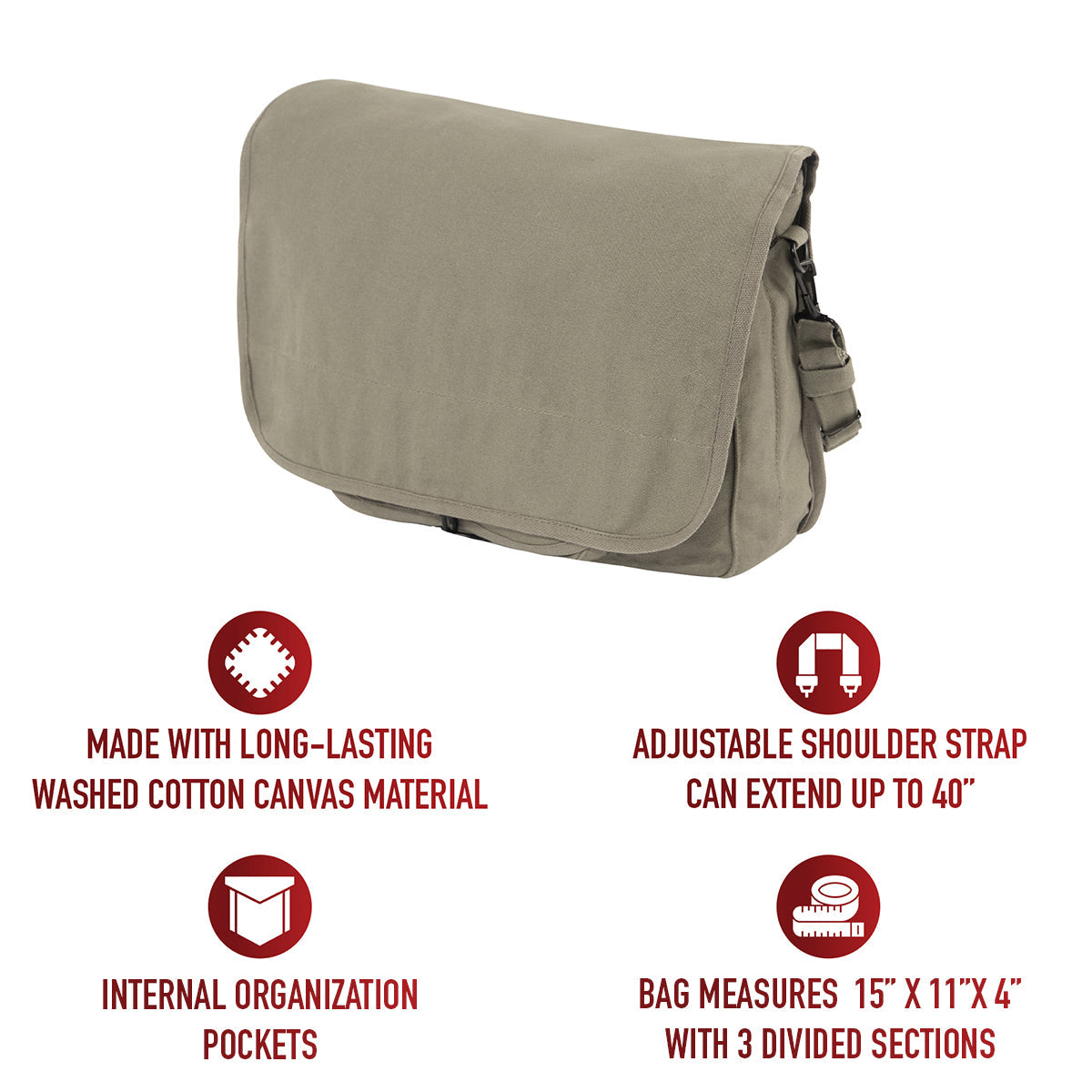 Rothco Vintage Canvas Paratrooper Bag LARSON TACTICAL SUPPLY