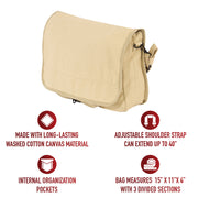 Rothco Vintage Canvas Paratrooper Bag LARSON TACTICAL SUPPLY