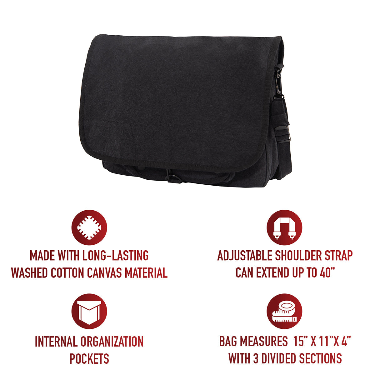 Rothco Vintage Canvas Paratrooper Bag LARSON TACTICAL SUPPLY