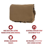 Rothco Vintage Canvas Paratrooper Bag LARSON TACTICAL SUPPLY
