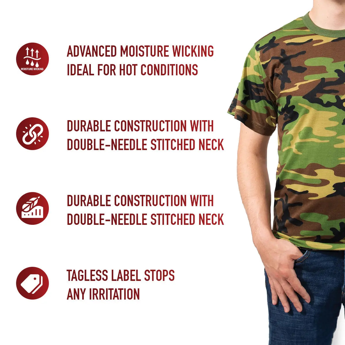 Rothco Moisture Wicking T-Shirts LARSON TACTICAL SUPPLY