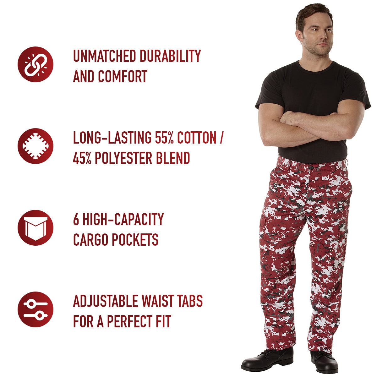 Rothco Digital Camo Tactical BDU Pants LARSON TACTICAL SUPPLY