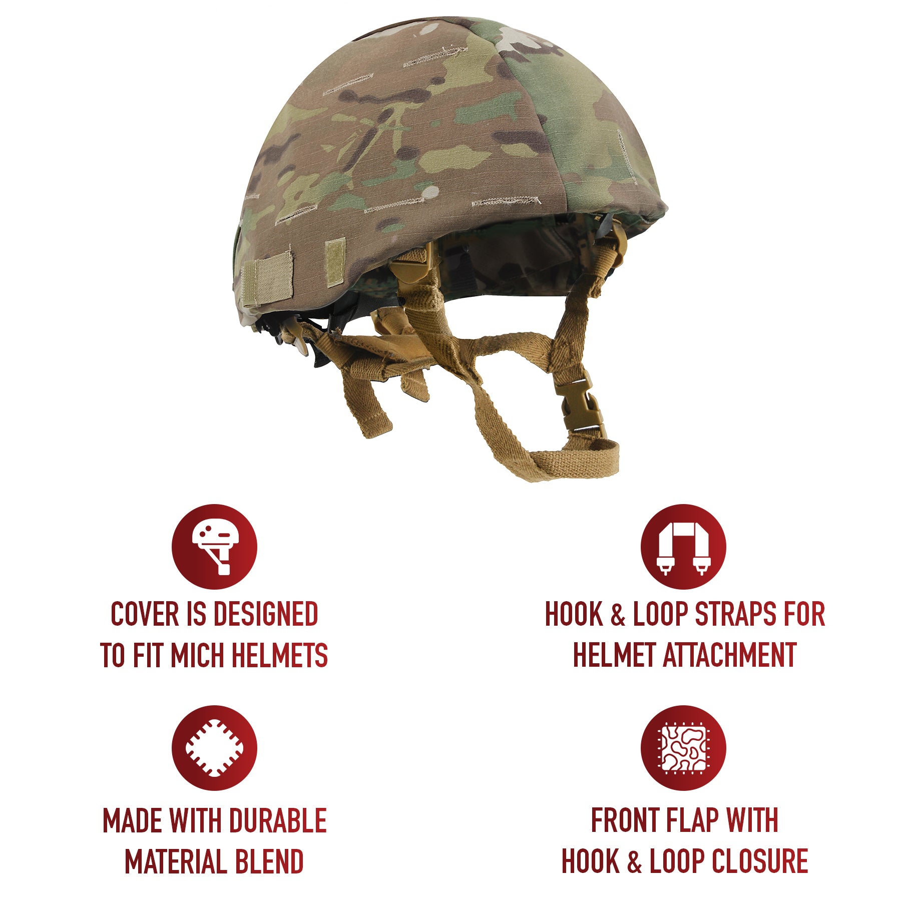 Rothco G.I. Type Camouflage MICH Helmet Cover LARSON TACTICAL SUPPLY