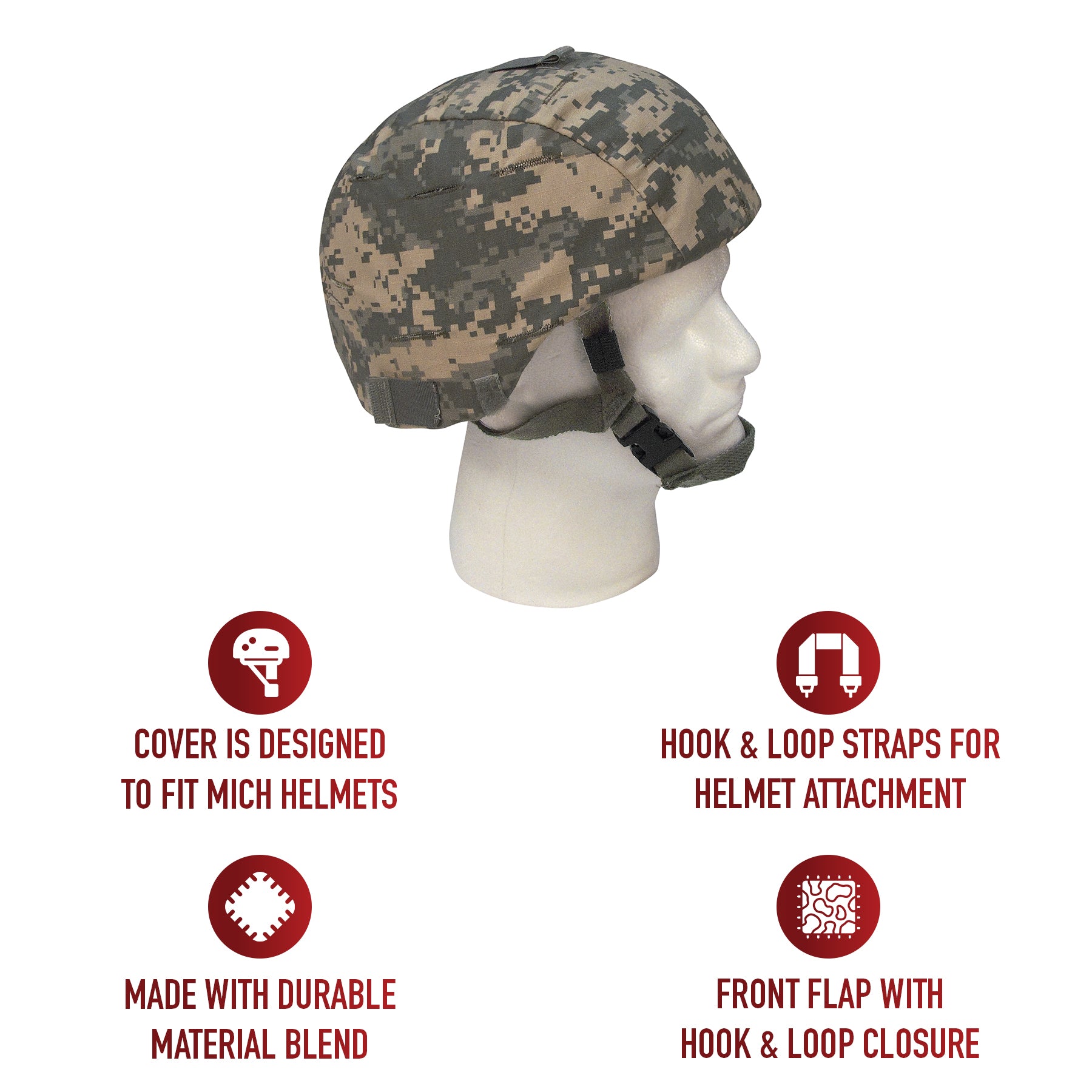 Rothco G.I. Type Camouflage MICH Helmet Cover LARSON TACTICAL SUPPLY