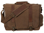 Rothco Vintage Canvas Pathfinder Laptop Bag With Leather Accents LARSON TACTICAL SUPPLY