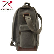 Rothco Vintage Canvas Pathfinder Laptop Bag With Leather Accents LARSON TACTICAL SUPPLY