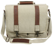 Rothco Vintage Canvas Pathfinder Laptop Bag With Leather Accents LARSON TACTICAL SUPPLY