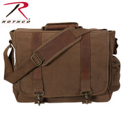 Rothco Vintage Canvas Pathfinder Laptop Bag With Leather Accents LARSON TACTICAL SUPPLY