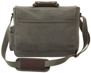 Rothco Vintage Canvas Pathfinder Laptop Bag With Leather Accents LARSON TACTICAL SUPPLY