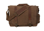 Rothco Vintage Canvas Pathfinder Laptop Bag With Leather Accents LARSON TACTICAL SUPPLY
