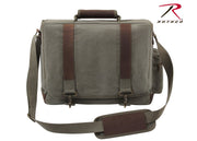 Rothco Vintage Canvas Pathfinder Laptop Bag With Leather Accents LARSON TACTICAL SUPPLY
