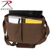Rothco Vintage Canvas Pathfinder Laptop Bag With Leather Accents LARSON TACTICAL SUPPLY