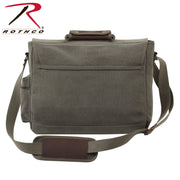 Rothco Vintage Canvas Pathfinder Laptop Bag With Leather Accents LARSON TACTICAL SUPPLY