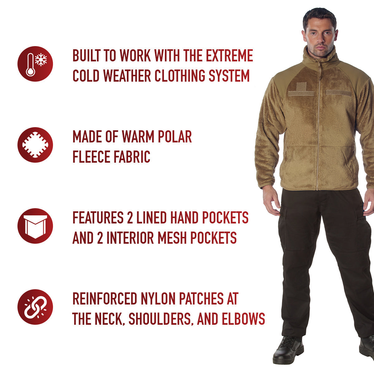 Rothco Generation III Level 3 ECWCS Fleece Jacket LARSON TACTICAL SUPPLY