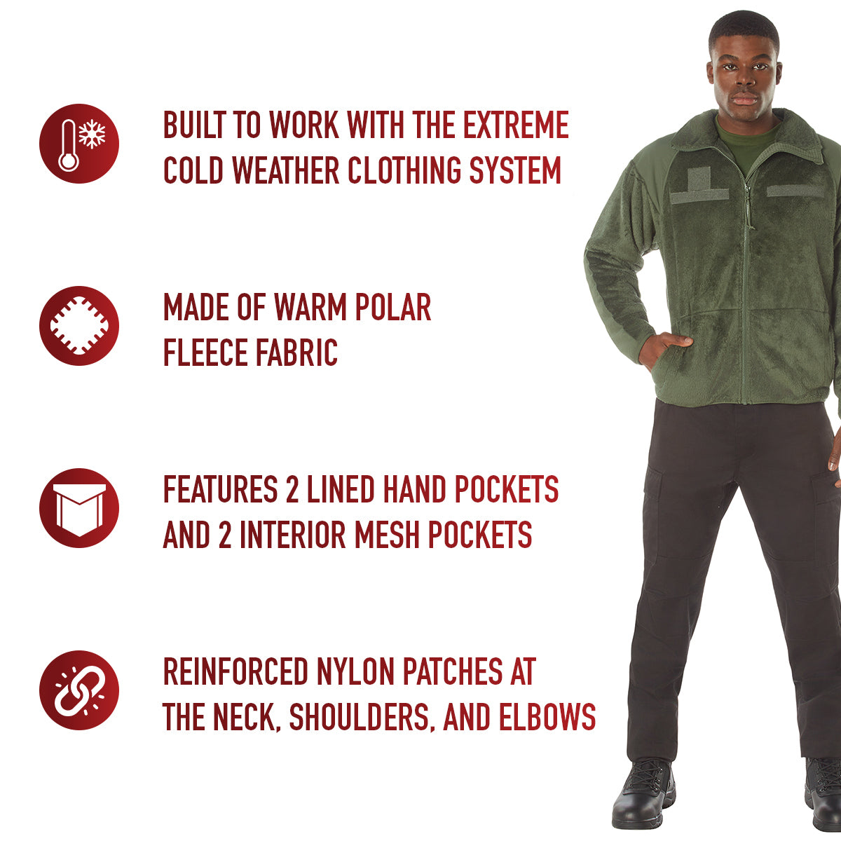 Rothco Generation III Level 3 ECWCS Fleece Jacket LARSON TACTICAL SUPPLY