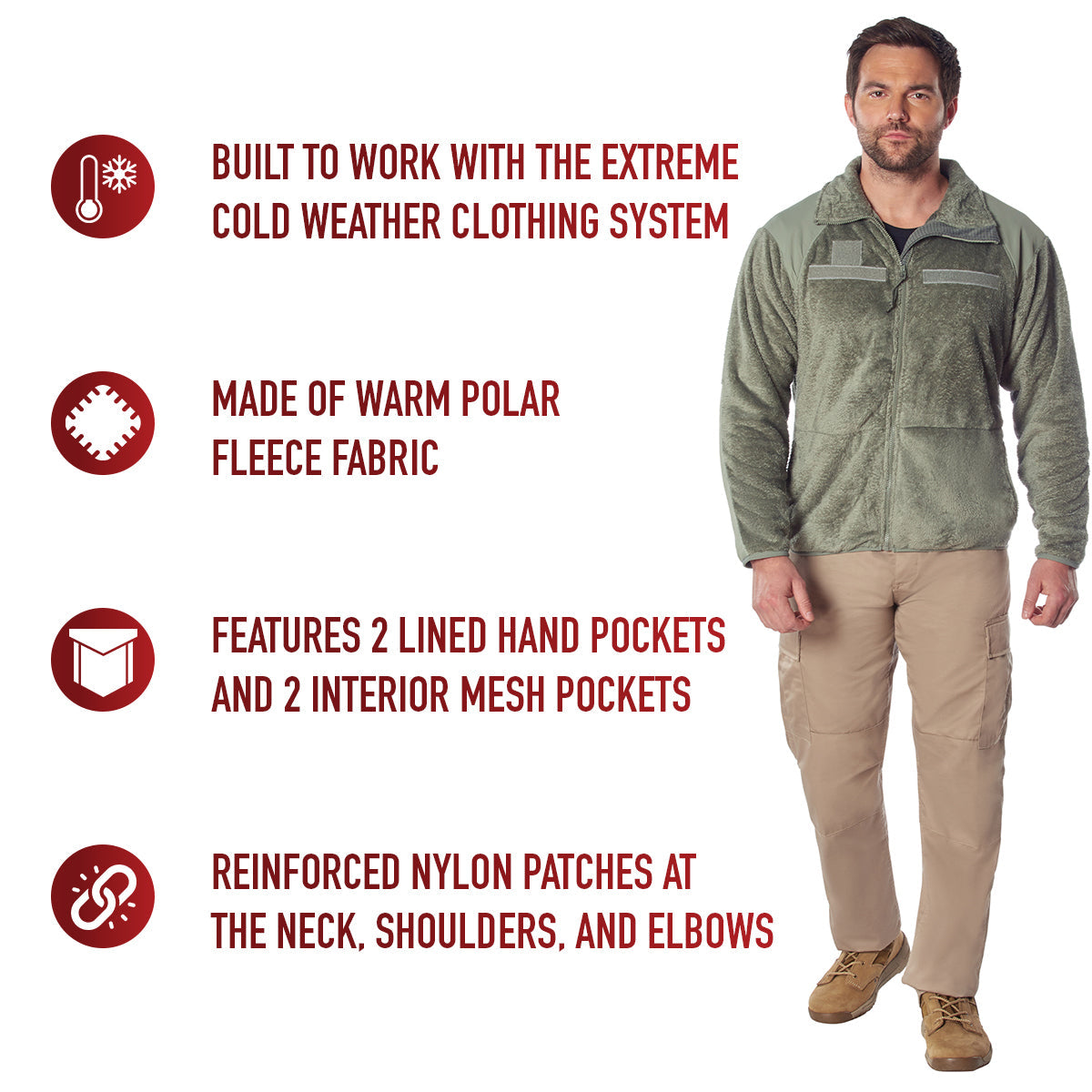 Rothco Generation III Level 3 ECWCS Fleece Jacket LARSON TACTICAL SUPPLY