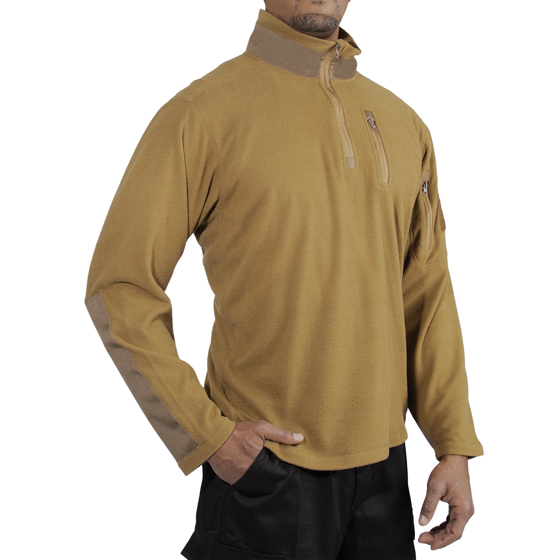 Rothco Quarter Zip Fleece Pullover LARSON TACTICAL SUPPLY