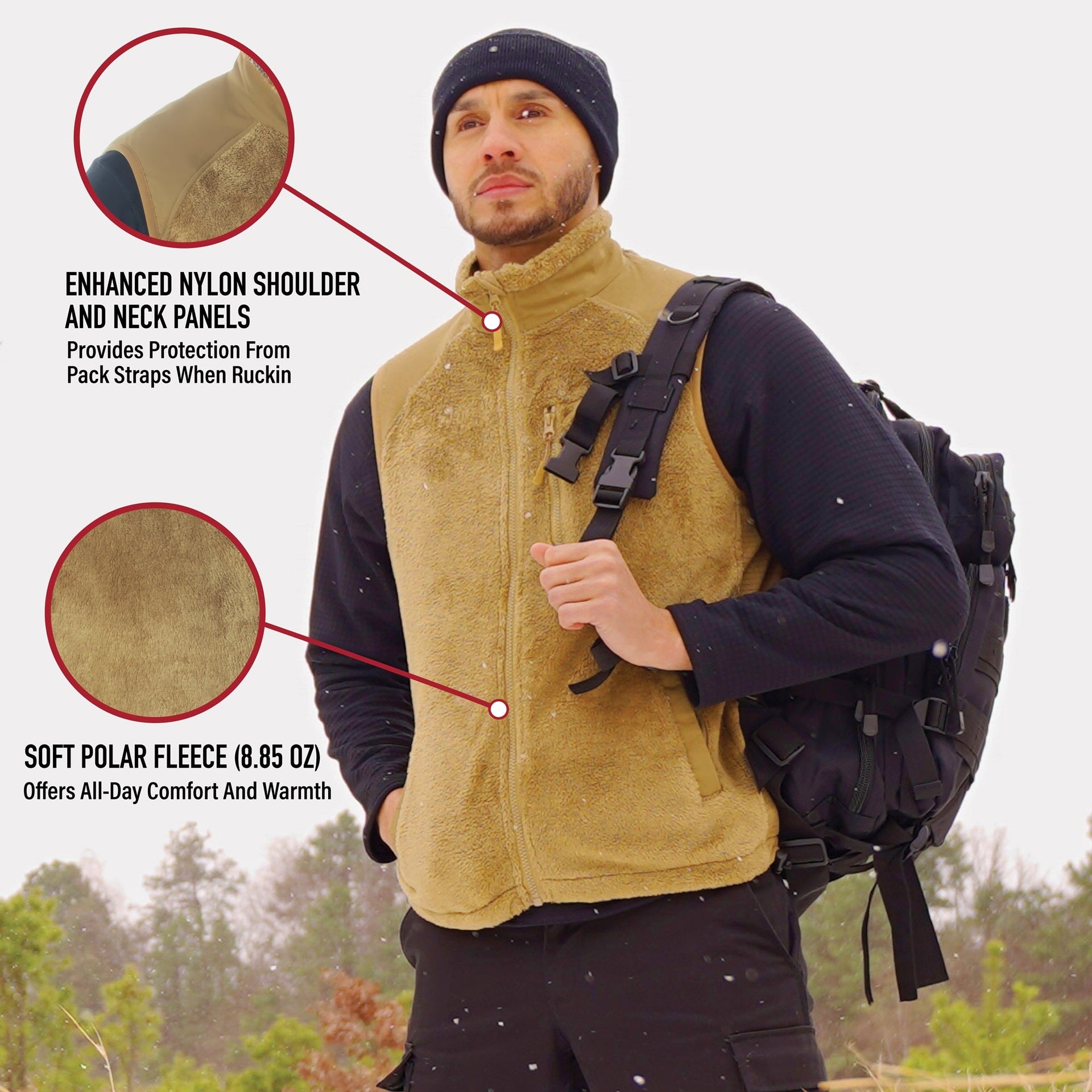 Rothco E.C.W.C.S. Fleece Vest LARSON TACTICAL SUPPLY