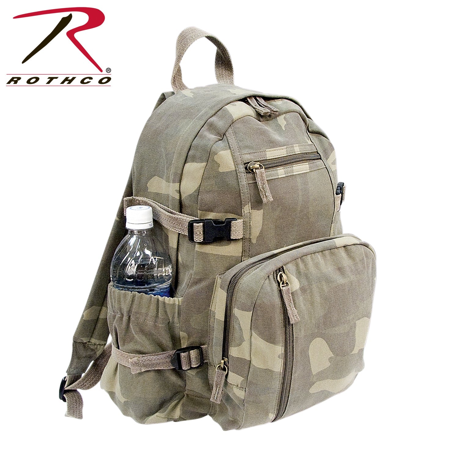 Rothco Vintage Canvas Compact Backpack LARSON TACTICAL SUPPLY