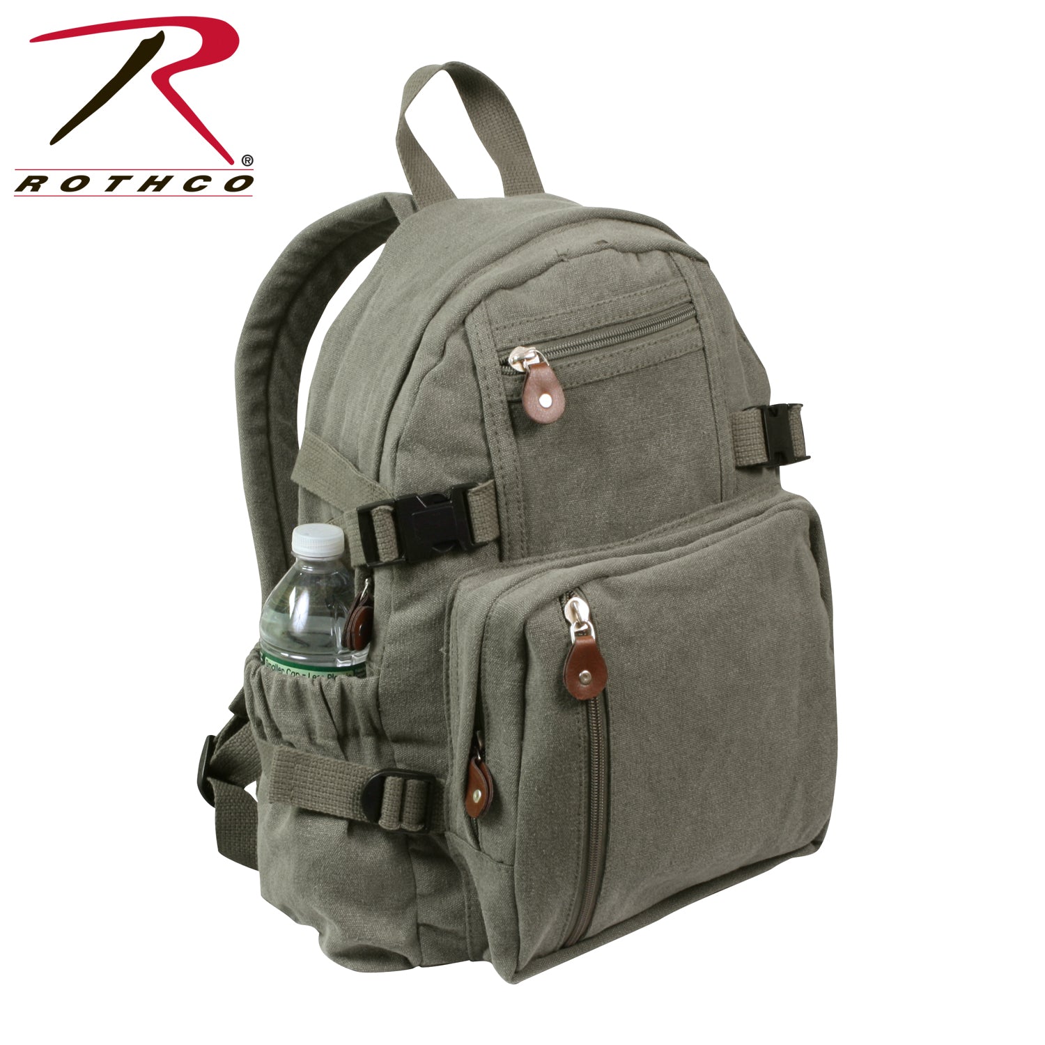 Rothco Vintage Canvas Compact Backpack LARSON TACTICAL SUPPLY