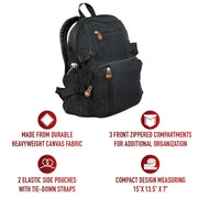 Rothco Vintage Canvas Compact Backpack LARSON TACTICAL SUPPLY