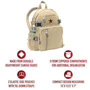 Rothco Vintage Canvas Compact Backpack LARSON TACTICAL SUPPLY