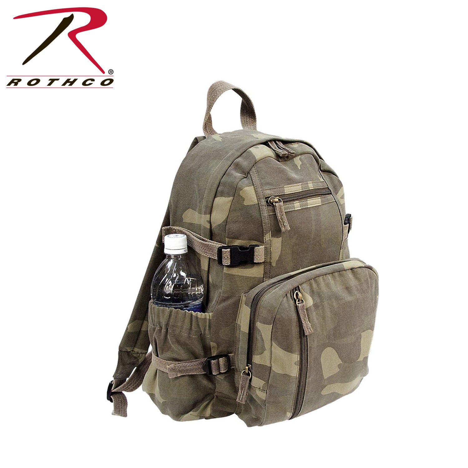 Rothco Vintage Canvas Compact Backpack LARSON TACTICAL SUPPLY