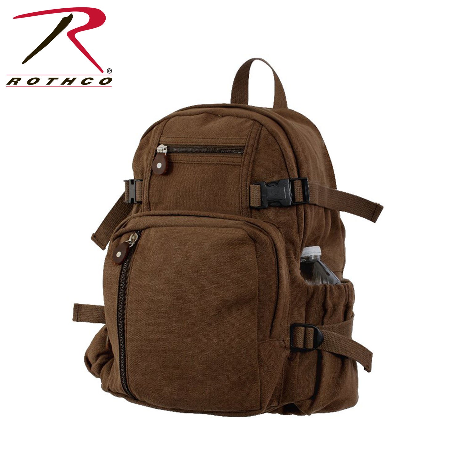 Rothco Vintage Canvas Compact Backpack LARSON TACTICAL SUPPLY