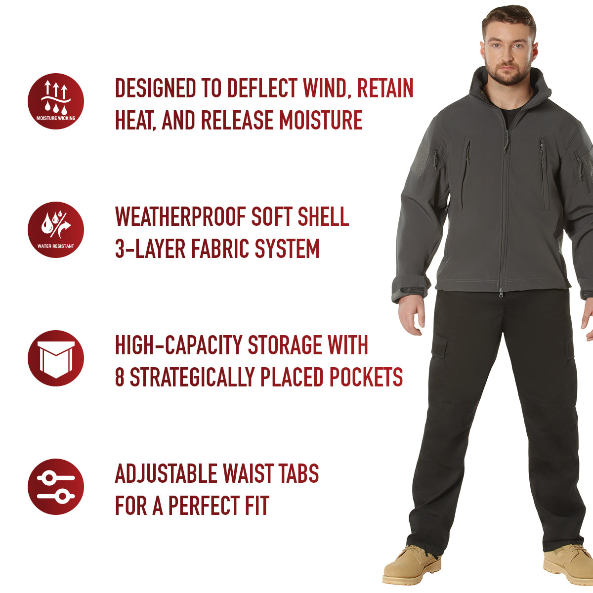 Rothco Special Ops Soft Shell Jacket LARSON TACTICAL SUPPLY