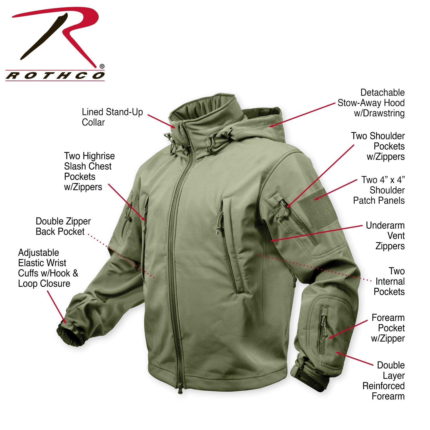 Rothco Special Ops Soft Shell Jacket LARSON TACTICAL SUPPLY