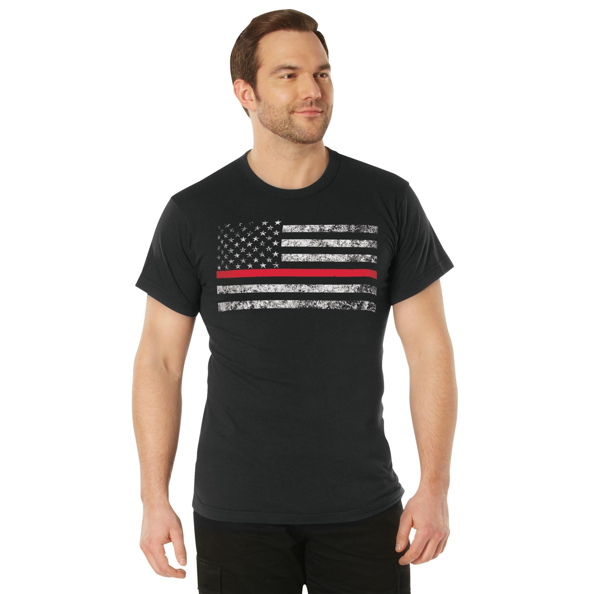 Rothco Thin Red Line Flag T-Shirt LARSON TACTICAL SUPPLY