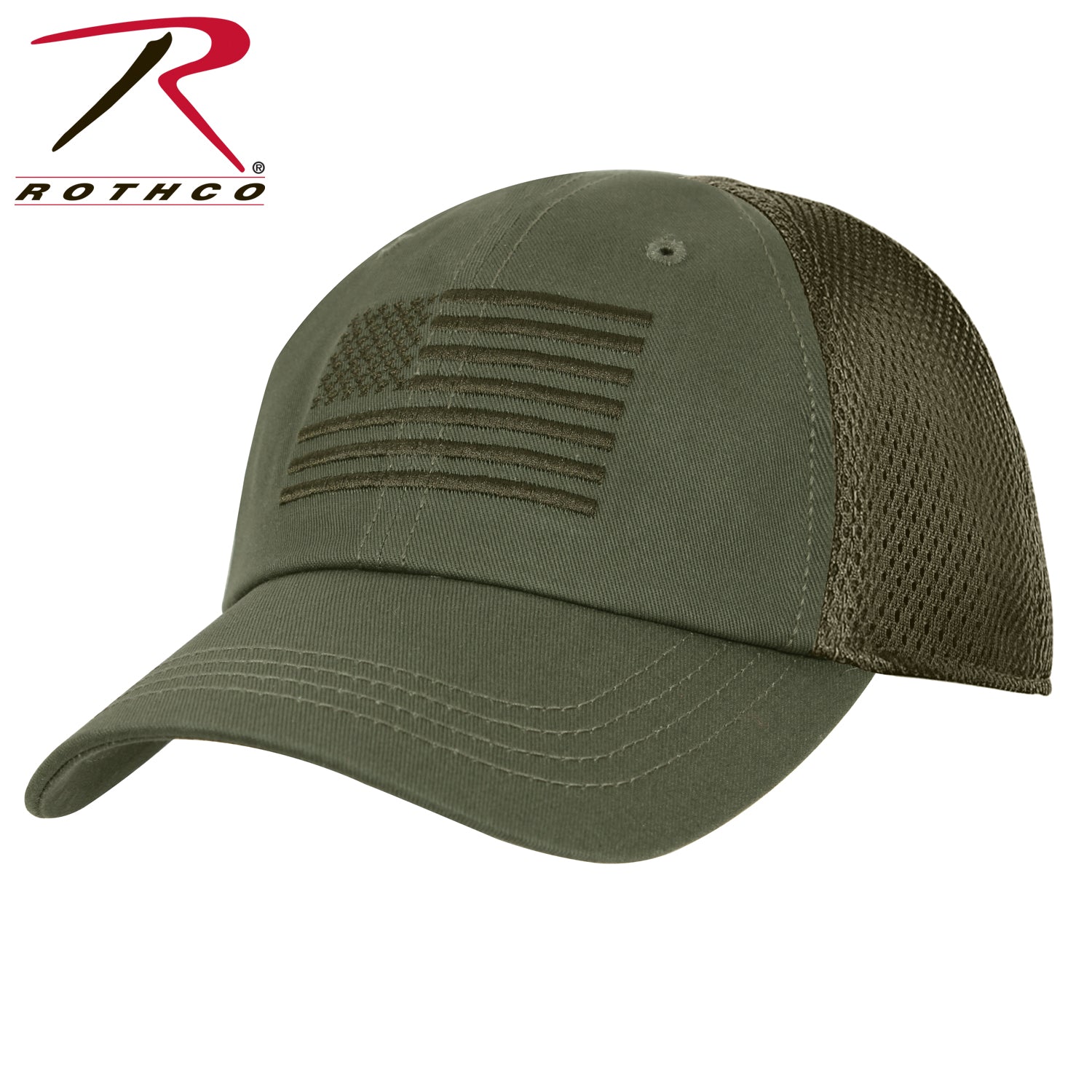 Rothco Tactical Mesh Back Cap With Embroidered US Flag LARSON TACTICAL SUPPLY
