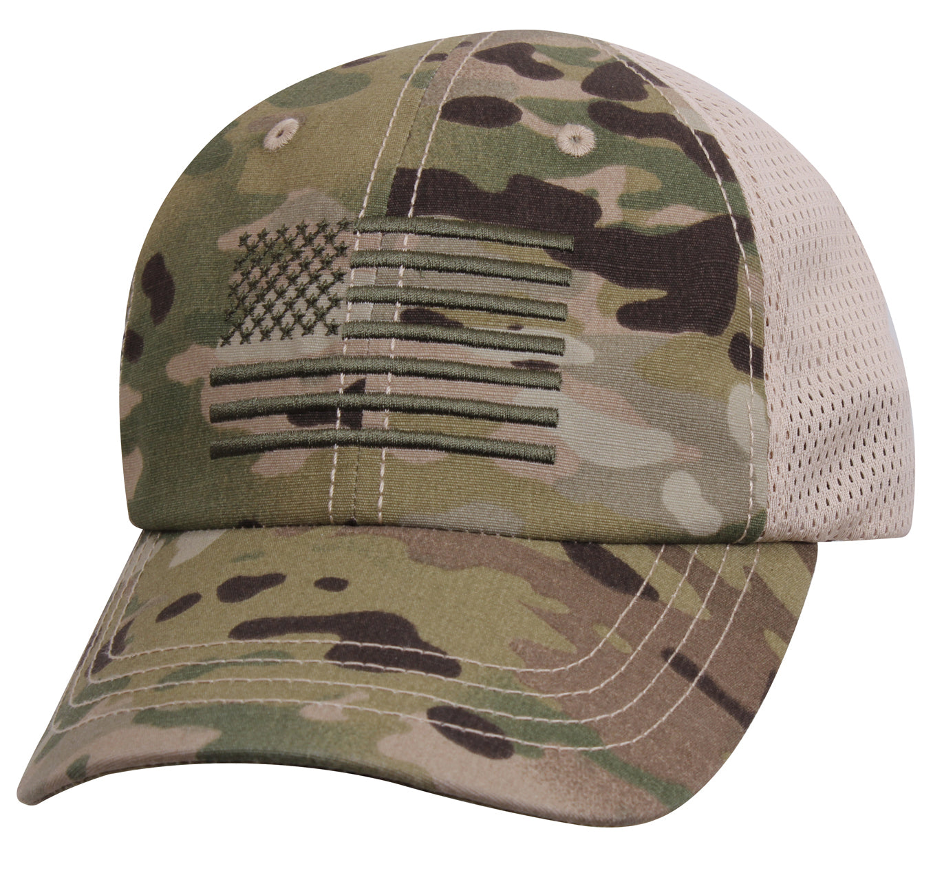 Rothco Tactical Mesh Back Cap With Embroidered US Flag LARSON TACTICAL SUPPLY