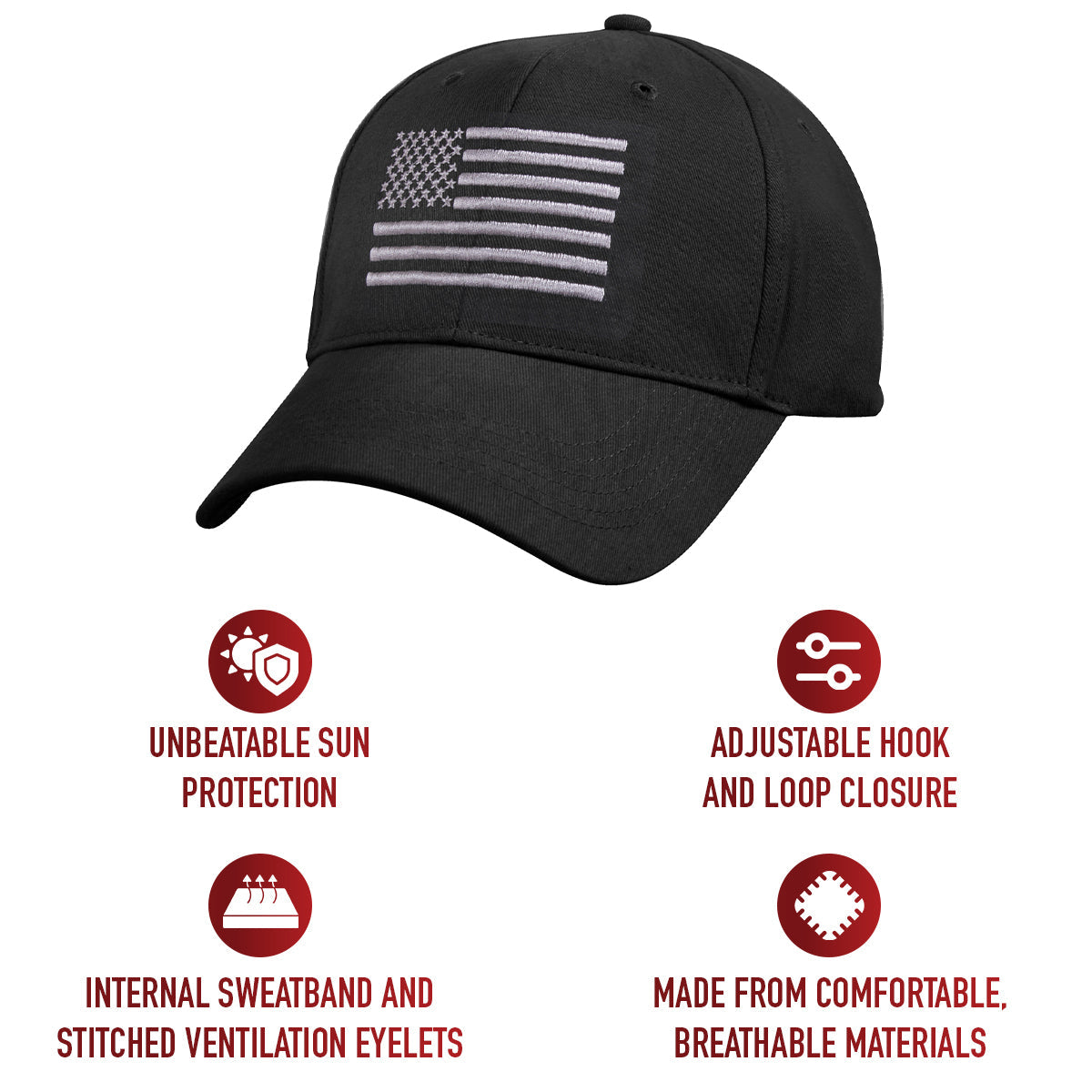 Rothco U.S. Flag Low Profile Cap LARSON TACTICAL SUPPLY